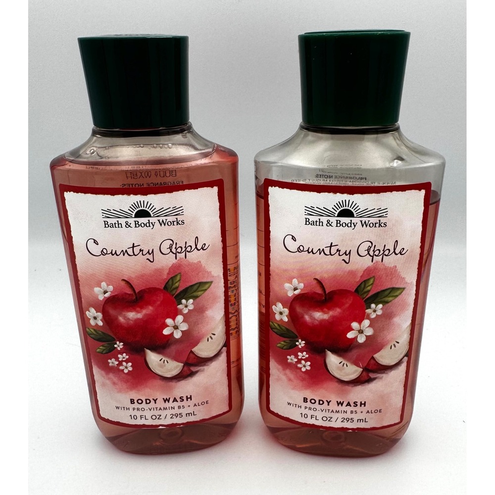 Bath & Body Works Country Apple Body Wash Lot of 2 Retired 2015 Formula